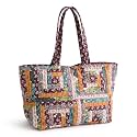 Vera Bradley Women's Premium Cotton Hathaway Tote Bag
