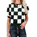 Womens Puff Short Sleeve Sweater Tops Crewneck Basic Knit Pullover Lightweight Casual Sweaters