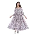 Womens Rayon Fabric Printed Long Anarkali Maternity