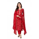 Womens Rayon Printed Straight Kurta and Pant