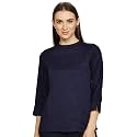 AND Womens Round Neck Solid Top
