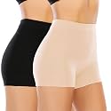 Womens Seamless Shaping Boyshorts Panties Tummy Control Underwear Slimming Shapewear Slip Shorts