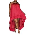Womens Sexy Summer Dresses Halter Neck Plus Size Long Maxi Dress Casual Floral Beach Sun Dresses with Pockets