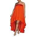 Womens Sexy Summer Dresses Halter Neck Plus Size Long Maxi Dress Casual Floral Beach Sun Dresses with Pockets