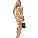 Womens Short Sleeve Jamaican Flag Midi Bodycon Dress