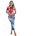 Womens Short Sleeve Jamaican Flag Midi Bodycon Dress