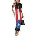 Womens Short Sleeve Jamaican Flag Midi Bodycon Dress