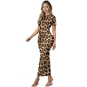 Womens Short Sleeve Jamaican Flag Midi Bodycon Dress