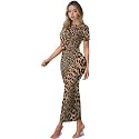 Womens Short Sleeve Jamaican Flag Midi Bodycon Dress