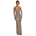 Womens Sparkly Rhinestone Dress Long Prom Dresses
