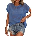 Womens Summer Crochet Tops Hollow Out Cap Sleeve Cover Up Tank Top Pullover Sweater Vest Beach Vacation Clothes