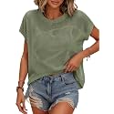 Womens Summer Crochet Tops Hollow Out Cap Sleeve Cover Up Tank Top Pullover Sweater Vest Beach Vacation Clothes