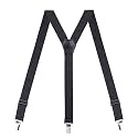 Womens Suspenders – Y Back Style – 1" Width - Comfortably Adjustable Elastic Straps and Metal Clips