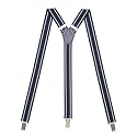 Womens Suspenders – Y Back Style – 1" Width - Comfortably Adjustable Elastic Straps and Metal Clips