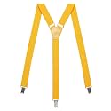 Womens Suspenders – Y Back Style – 1" Width - Comfortably Adjustable Elastic Straps and Metal Clips