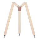 Womens Suspenders – Y Back Style – 1" Width - Comfortably Adjustable Elastic Straps and Metal Clips