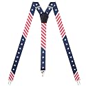 Womens Suspenders – Y Back Style – 1" Width - Comfortably Adjustable Elastic Straps and Metal Clips
