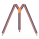 Womens Suspenders – Y Back Style – 1" Width - Comfortably Adjustable Elastic Straps and Metal Clips
