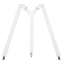 Womens Suspenders – Y Back Style – 1" Width - Comfortably Adjustable Elastic Straps and Metal Clips