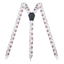 Womens Suspenders – Y Back Style – 1" Width - Comfortably Adjustable Elastic Straps and Metal Clips