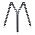 Womens Suspenders – Y Back Style – 1" Width - Comfortably Adjustable Elastic Straps and Metal Clips