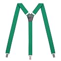 Womens Suspenders – Y Back Style – 1" Width - Comfortably Adjustable Elastic Straps and Metal Clips