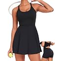 Womens Tennis Workout Dress with Built in
