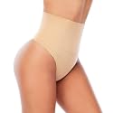 Womens Thong Shapewear Mid to High Waisted Shaper Thong WN0017