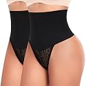 Womens Thong Shapewear Mid to High Waisted Shaper Thong WN0017