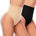 Womens Thong Shapewear Mid to High Waisted Shaper Thong WN0017