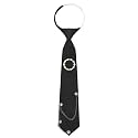 Womens Tie, Pre-tied Neck Ties with Artificial Pearls Accessory