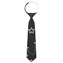 Womens Tie, Pre-tied Neck Ties with Artificial Pearls Accessory