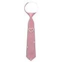 Womens Tie, Pre-tied Neck Ties with Artificial Pearls Accessory