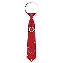 Womens Tie, Pre-tied Neck Ties with Artificial Pearls Accessory