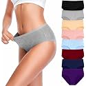 Womens Underwear Cotton Hipster Panties Mid Rise