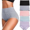 Womens Underwear High Waist Cotton Underwear Soft Underwear Super Stretchy Briefs Full Coverage Panties Women