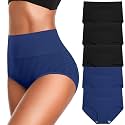 Womens Underwear High Waist Cotton Underwear Soft Underwear Super Stretchy Briefs Full Coverage Panties Women
