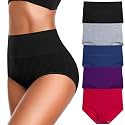 Womens Underwear High Waist Cotton Underwear Soft Underwear Super Stretchy Briefs Full Coverage Panties Women