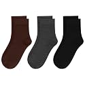 Womens Viscose Bamboo Crew Socks Thin Casual Ultra Soft Colorful Above Ankle Socks Breathable Comfortable 3/6 Pairs