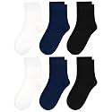Womens Viscose Bamboo Crew Socks Thin Casual Ultra Soft Colorful Above Ankle Socks Breathable Comfortable 3/6 Pairs