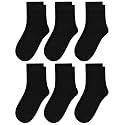Womens Viscose Bamboo Crew Socks Thin Casual Ultra Soft Colorful Above Ankle Socks Breathable Comfortable 3/6 Pairs