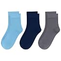 Womens Viscose Bamboo Crew Socks Thin Casual Ultra Soft Colorful Above Ankle Socks Breathable Comfortable 3/6 Pairs