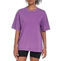 Womens Washed Vintage Oversized T-Shirt Baggy Workout Tops Short Sleeve Cotton Tshirts Streetwear Boyfriend Tee