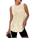 Womens Workout Tank Tops Lightweight Sleeveless Shirts for Women Loose Fit Tops for Athletic Running Tennis Yoga