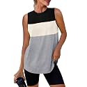 Womens Workout Tank Tops Lightweight Sleeveless Shirts for Women Loose Fit Tops for Athletic Running Tennis Yoga