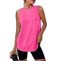 Womens Workout Tank Tops Lightweight Sleeveless Shirts for Women Loose Fit Tops for Athletic Running Tennis Yoga
