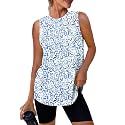 Womens Workout Tank Tops Lightweight Sleeveless Shirts for Women Loose Fit Tops for Athletic Running Tennis Yoga
