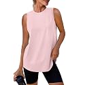 Womens Workout Tank Tops Lightweight Sleeveless Shirts for Women Loose Fit Tops for Athletic Running Tennis Yoga