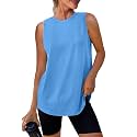 Womens Workout Tank Tops Lightweight Sleeveless Shirts for Women Loose Fit Tops for Athletic Running Tennis Yoga