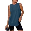 Womens Workout Tank Tops Lightweight Sleeveless Shirts for Women Loose Fit Tops for Athletic Running Tennis Yoga
